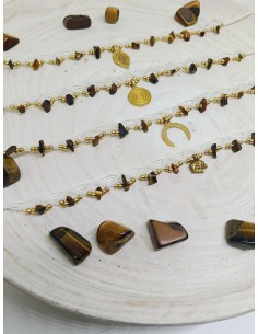 Girocollo Aura - occhio di tigre